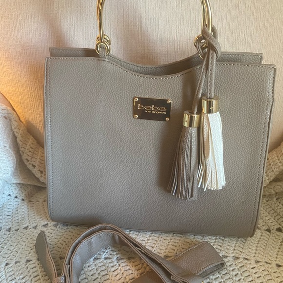 bebe Handbags - bebe Satchel with crossbody strap brand new never used no blemishes